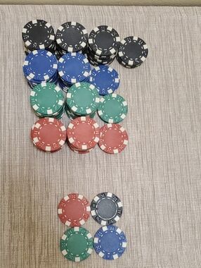Clay Poker chips - Lot of 100
